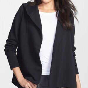 James Perse Standard Full Zip Black Hoodie Size 3 (M/L)